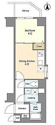 江東区大島8丁目マンション 1DKの間取図画像