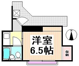 ホワイトメゾン杉並 2階1Kの間取り