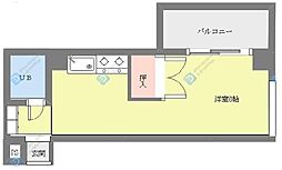 タケカグランドハイツ 1Kの間取図画像