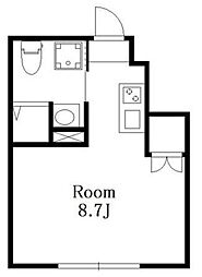 The Terrace湘南鵠沼 ワンルームの間取図画像