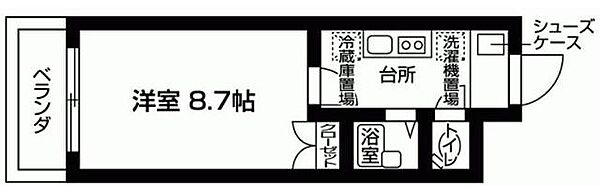 新百合グリーンハウス 101｜神奈川県川崎市麻生区上麻生３丁目(賃貸マンション1K・地下1階・25.03㎡)の写真 その2