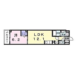 ＣＲＥＶＡＮＣＥ亀戸 3階1LDKの間取り