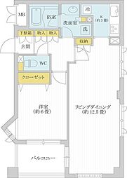 AZ小石川 4階1LDKの間取り