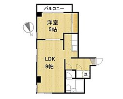 ランバーパート2 1LDKの間取図画像