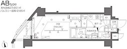 ZOOM大塚 1Kの間取図画像