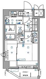 パティーナ大森 1DKの間取図画像
