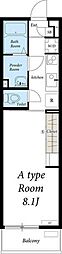 リブリ-LabienSun 1Kの間取図画像