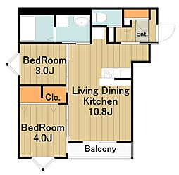 robot home 矢部III 2LDKの間取図画像