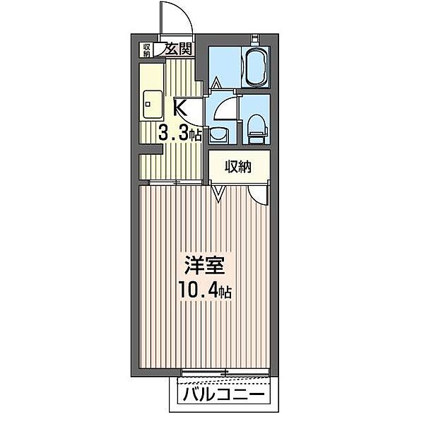 タウンハイツ東峰Ｅ 00102｜栃木県宇都宮市東峰１丁目(賃貸アパート1K・1階・29.90㎡)の写真 その2