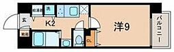 ルミエール 1Kの間取図画像