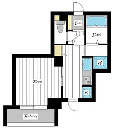 ネオマイム川崎本町 10階1Kの間取り
