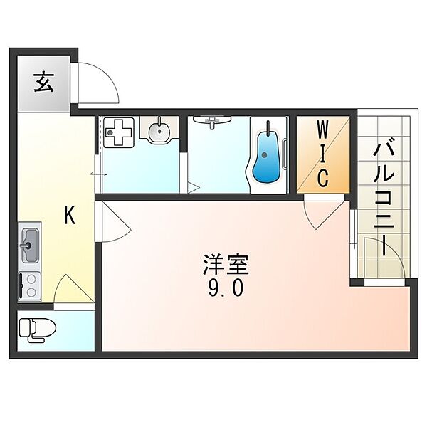 大阪府大阪市住吉区沢之町２丁目(賃貸アパート1K・1階・29.58㎡)の写真 その2