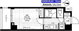 JR横須賀線 西大井駅 徒歩8分の賃貸マンション 3階1Kの間取り