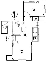 ランドハイツ-2 1LDKの間取図画像