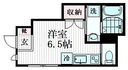 medio上高田 1階ワンルームの間取り