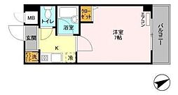 フォアグランデ 1Kの間取図画像
