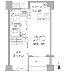 エーデル練馬 1LDKの間取図画像