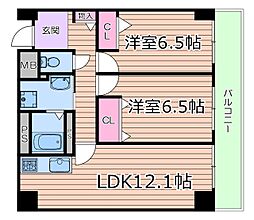 レジディア西天満 8階/-