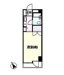 東急田園都市線 宮崎台駅 徒歩6分の賃貸マンション 1階1Kの間取り