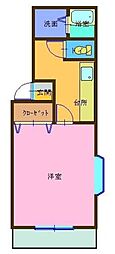 キャッスルドルチェ 1Kの間取図画像