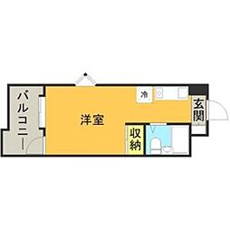 メゾン・ド・カルム ワンルームの間取図画像