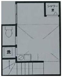 家和パレス 2階ワンルームの間取り