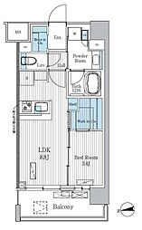 間取図画像 1LDK