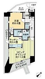 八王子明神町アーバンライフ 1LDKの間取図画像