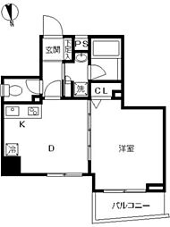 スカイコート本郷東大前壱番館 1DKの間取図画像