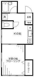 ステート 1Kの間取図画像