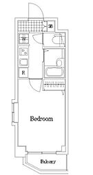 アヴィニティー上板橋 2階1Kの間取り