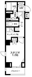 レジディア九段下 1Kの間取図画像