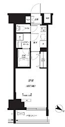 プライマル巣鴨 5階1Kの間取り