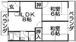 間取図画像 2LDK