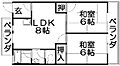 春日東ハイム4階5.2万円