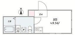GRANDE MAISON 千住大橋 ワンルームの間取図画像