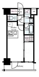 makes新中野ASYLCOURT 1DKの間取図画像