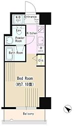 DORMOUSE TOWER 11階ワンルームの間取り