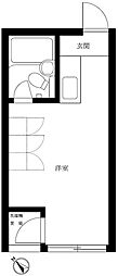 メゾン・ド・ペルル ワンルームの間取図画像