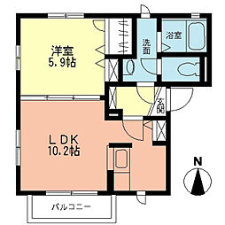 間取図画像 1LDK