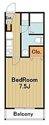エテルノヴァローレ多摩センター 1Kの間取図画像