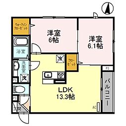 間取図画像 2LDK