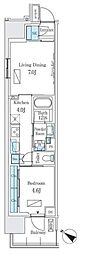ロイヤルパークス有明 1LDKの間取図画像