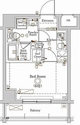 Raffistar川崎大師2 1Kの間取図画像