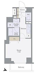 ティモーネ プレミアム東十条 1階1Kの間取り