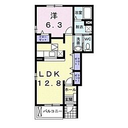 ノーヴァエス 1LDKの間取図画像