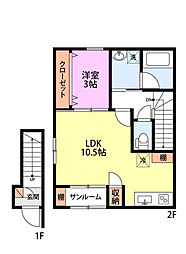 間取図画像 1LDK