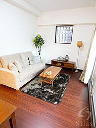 阪急神戸本線 十三駅 徒歩7分の賃貸マンション 4階1LDKのリビング/ダイニング