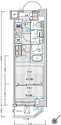 ブライズ鷺沼 1Kの間取図画像