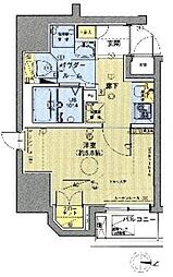 ベルグレードＯＭ 2階1Kの間取り